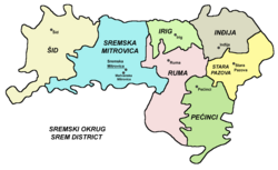 Gradovi i općine u okrugu