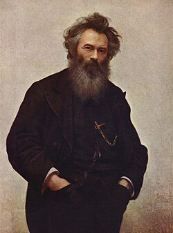 Ivan Kramskoj, Portret slikara Ivana Šiškina, 1880.