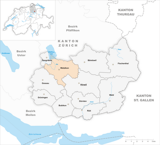 Karta grada Wetzikon