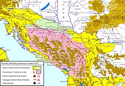 Razvoj Batonovog ustanka 8. god.