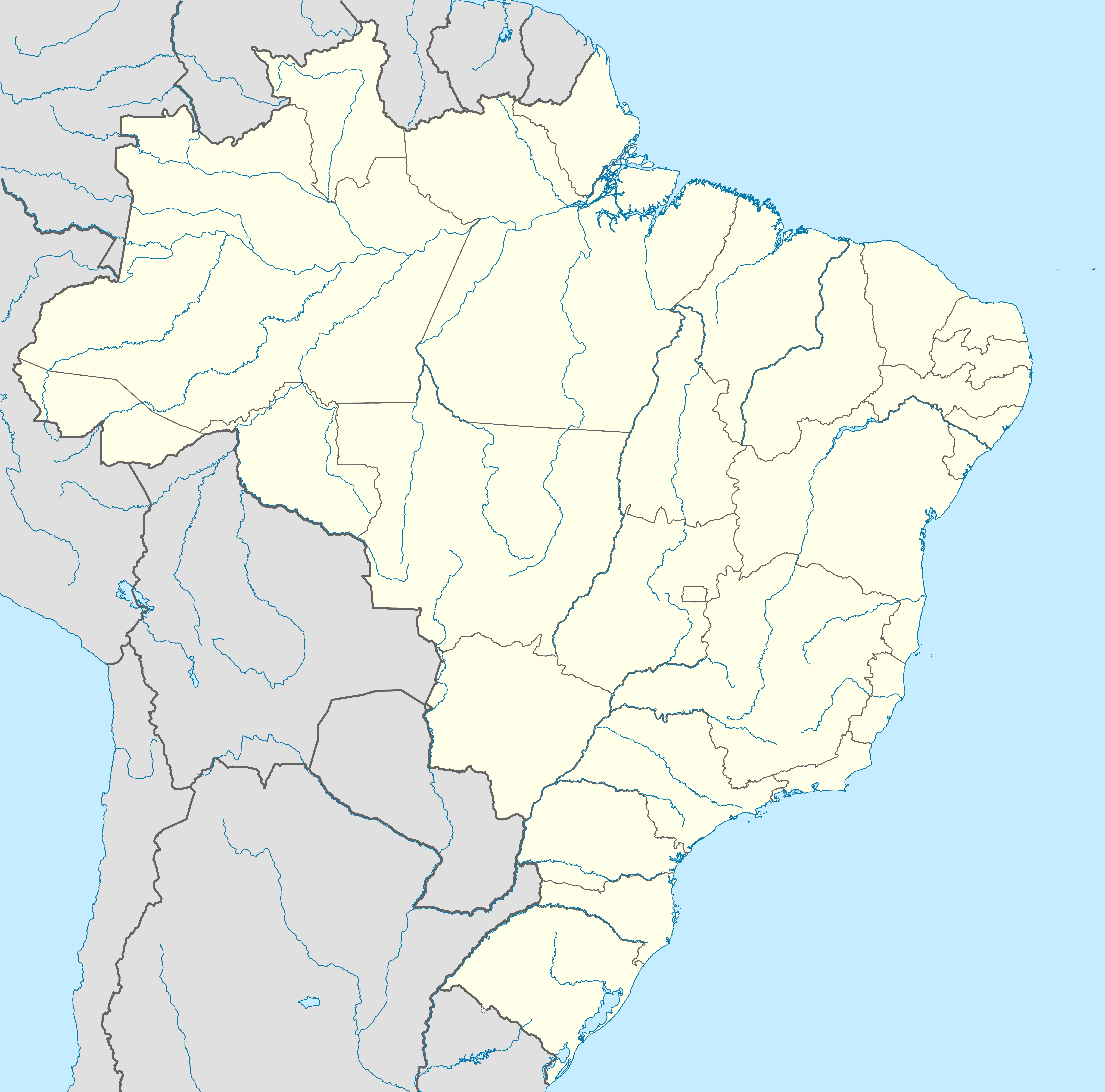 Lokacijska karta Brazil