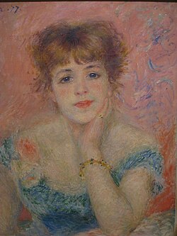 Pierre-Auguste Renoir, Portret glumice Jeane Samary, 1877.