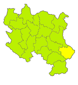 Položaj okruga unutarSredišnje Srbije