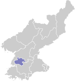 Položaj Pjongjanga u Sjevernoj Koreji