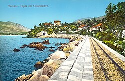 Pruga u Herceg Novom oko 1901.