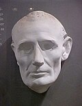 Posmrtna maska Abrahama Lincolna.