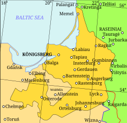 Lokacija Pruskog Vojvodstva