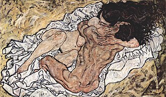 Egon Schiele, Zagrljaj, 1917.