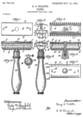 King Camp Gilletteov patent