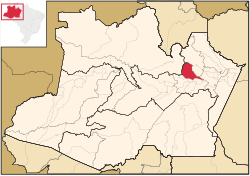 Položaj Manausa u Amazonasu i Brazilu