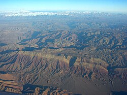 Zračna fotografija središnjeg Alborza