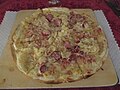 Flammkuchen s elzaskim kiselim kupusom