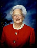 Portrait of Barbara Bush