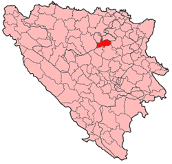 Položaj općine Maglaj u Bosni i Hercegovini