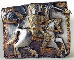 Tračka ploča s tračkim konjanikom