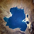Satelitska snimka jezera Qinghai.