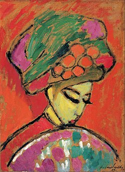 Alexei Jawlensky, Djevojka s cvjetnim šeširom, 1910.
