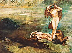 Gorgona i heroji, (Giulio Aristide Sartorio) oko 1897.