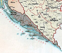 Lokacija Kraljevine Dalmacije