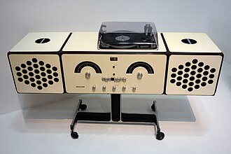 Pier Giacomo Castiglioni, Stereo radiofonograf Brionvega RR126, 1965.
