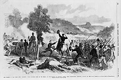 Quantrillovi konjanici na jedan dan su zauzeli hotel u slobodnoj državi Kansas u gradiću s populacijom od 2000 stanovnika; spalili su 185 zgrada te ubili 182 muškarca i mladića.[111]