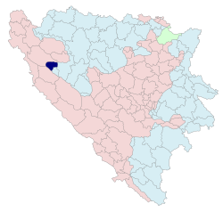 Položaj općine Petrovac u Bosni i Hercegovini