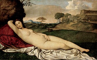 Giorgione, Usnula Venera, oko 1510.