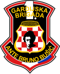 Oznaka 1. gardijske brigade Ante Bruno Bušić.