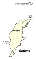 Zemljovid Gotlanda