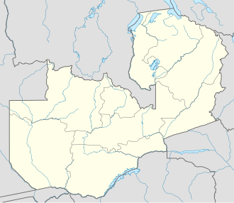 Ndola na zemljovidu Zambija