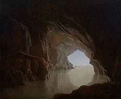 Joseph Wright, 1774., Špilja u večernjim satima, Smith College Museum of Art, Northampton, Massachusetts