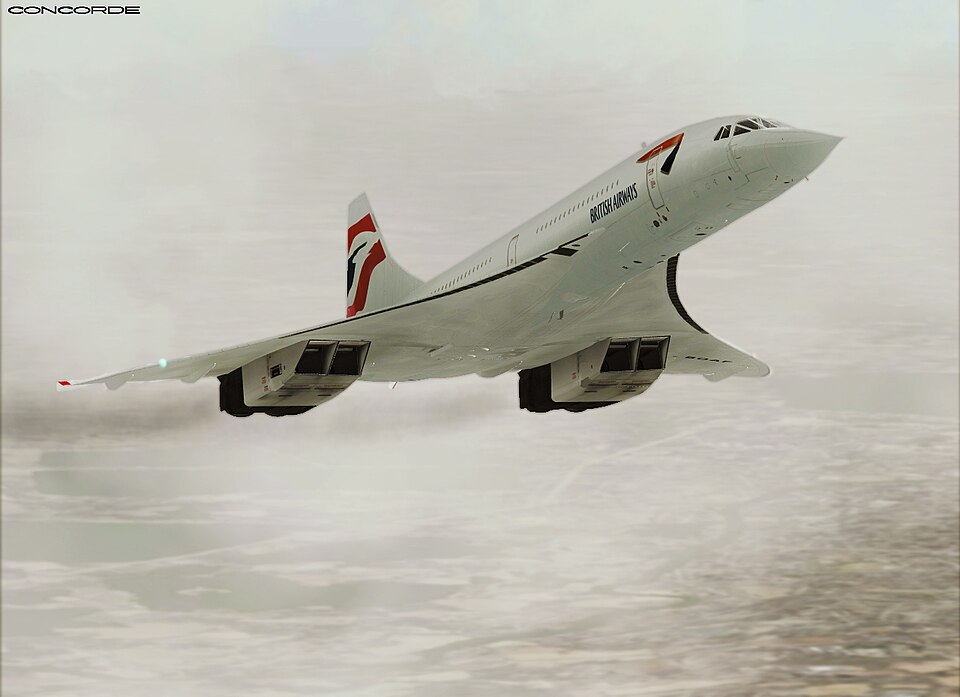 3D reprezentacija Concordea u livreji British Airwaysa