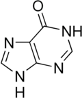 Chemical structure of hypoxanthine
