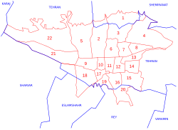 Okruzi i kotari Teherana