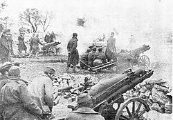 Bitnica brdske artiljerijske brigade 8. korpusa, tipa M, Knin 1944.