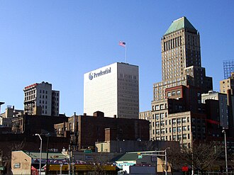 Pogled na visoke zgrade Newarka