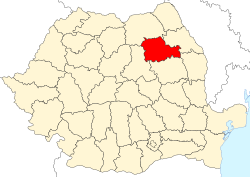 Administrativna karta s naznakom županije Neamț