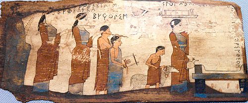 Ploče iz Pitse, Korint, najstarije slike na drvenim pločama iz oko 540. pr. Kr.