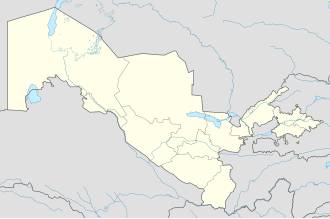 Buhara na zemljovidu Uzbekistan