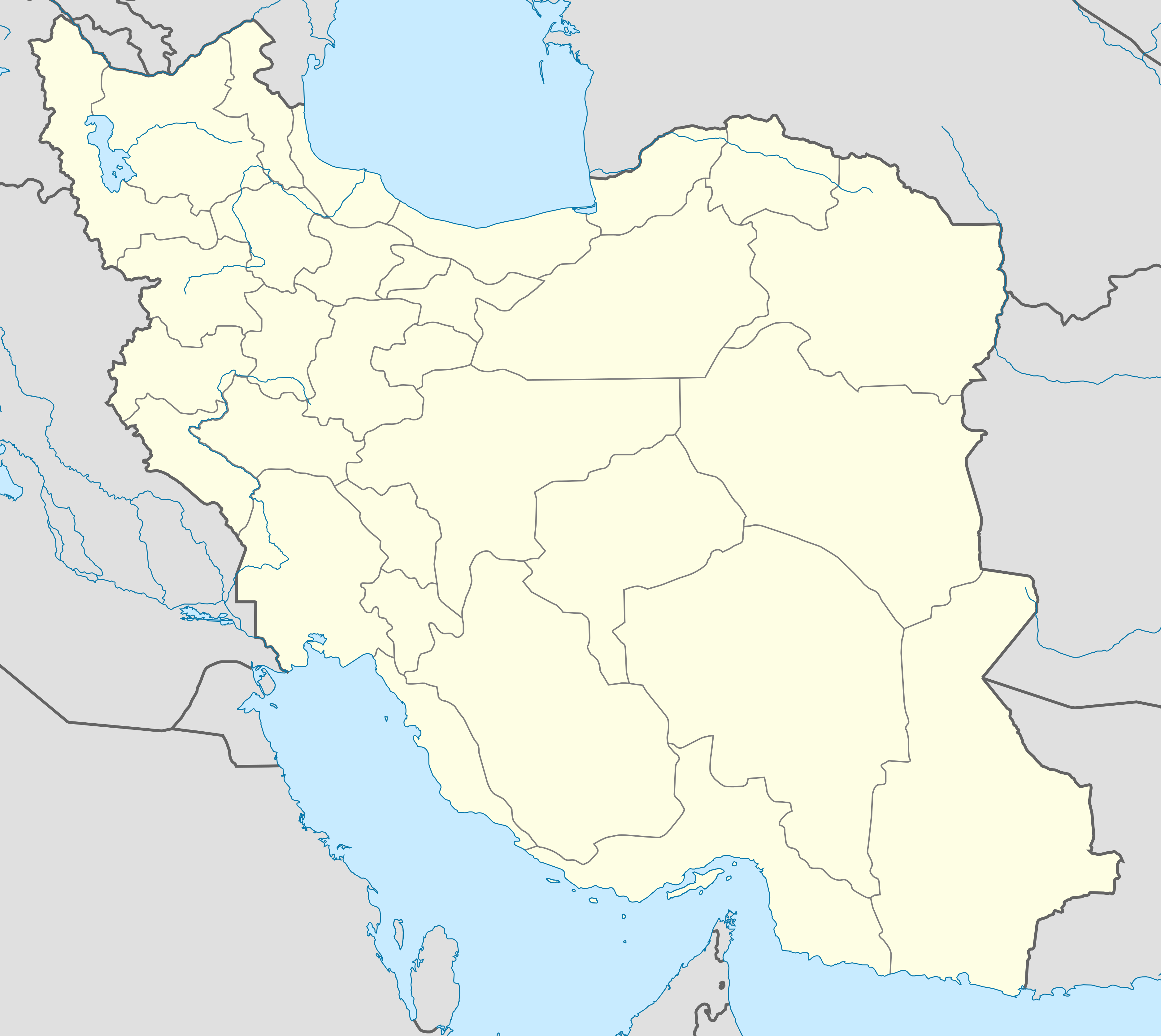 Istahr na zemljovidu Iran
