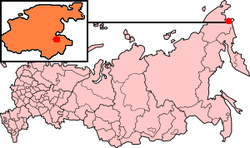 Položaj Anadyra u Ruskoj Federaciji