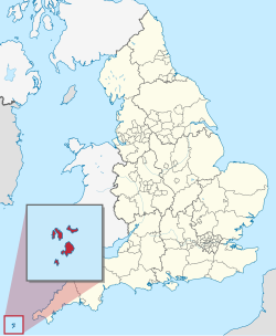 Scilly na karti Engleske