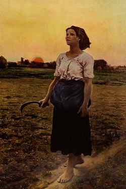 Jules Breton, Ševina pjesma, 1884.