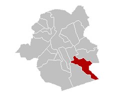 Položaj općine Auderghem/Oudergem unutar Briselske regije