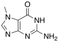 Chemical structure of 7-methylguanine
