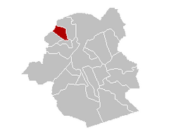 Položaj općine Ganshoren unutar Briselske regije