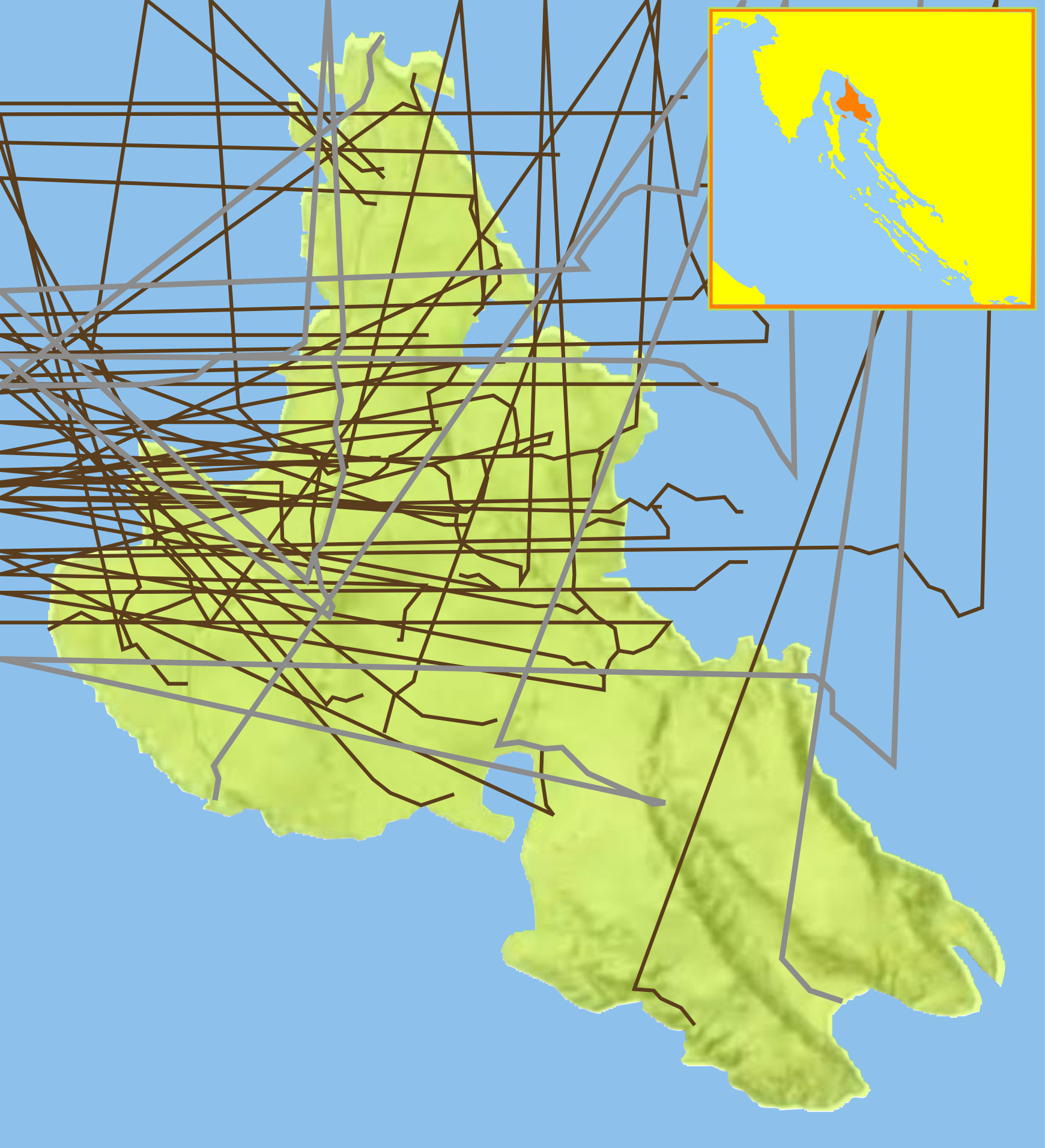 Vantačići na zemljovidu Krk