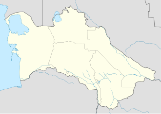 Serdar na zemljovidu Turkmenistan