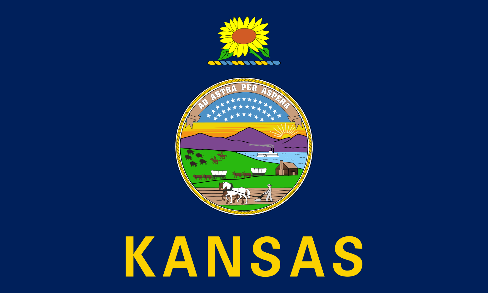 Zastava savezne države Kansas