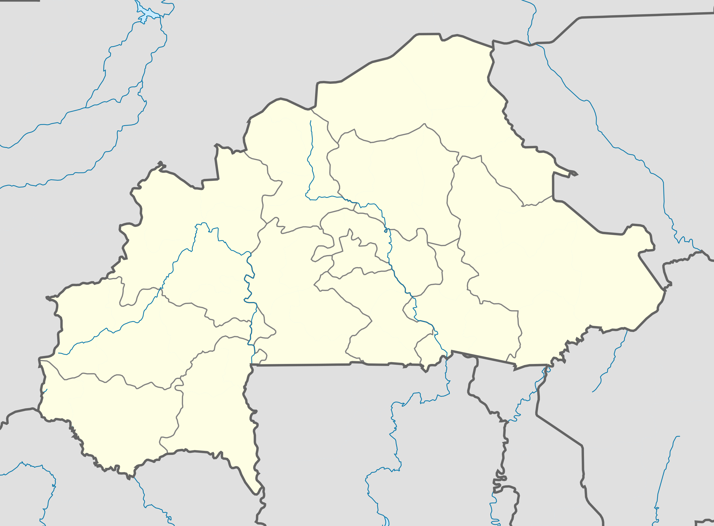 Lokacijska karta Burkina Faso